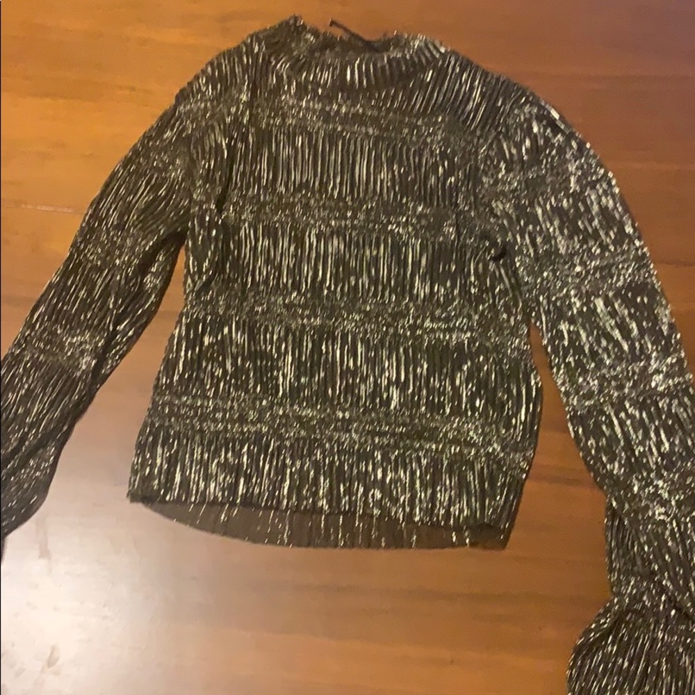 Urban Outfitters glimmer shiny long sleeve top